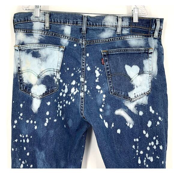 Levi's 541 Athletic Tapered Fit Jeans Men's 40x32 Bleached - Picture 11 of 16